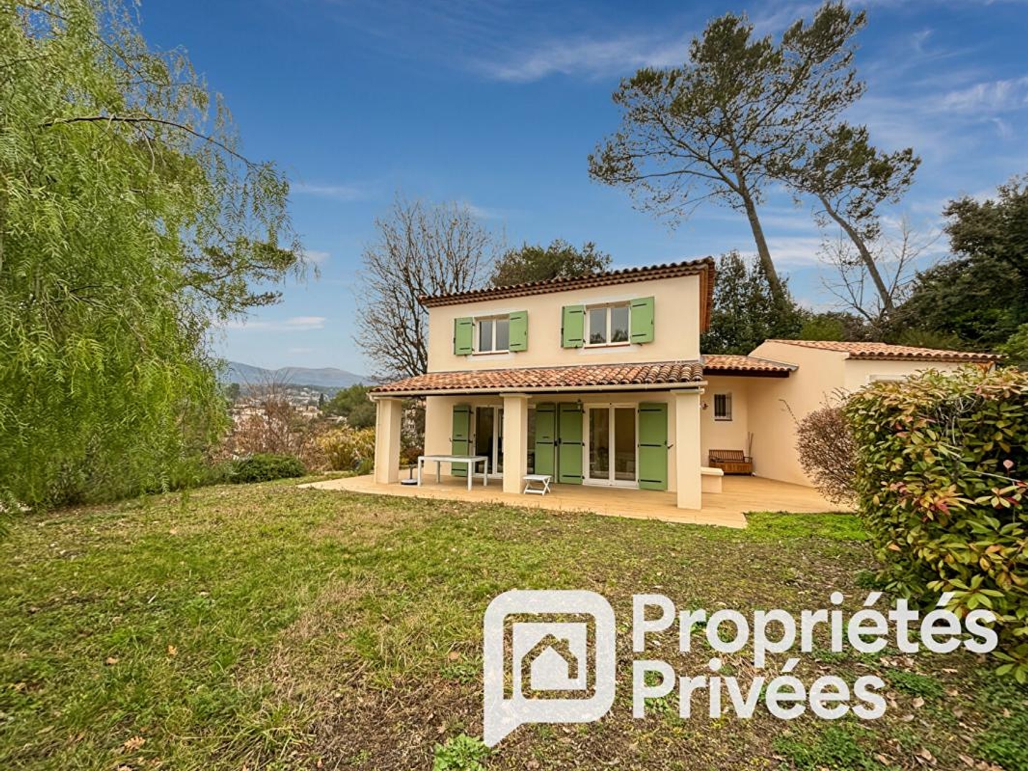 La Colle-sur-Loup, Élégante maison familiale rénovée, calme absolu