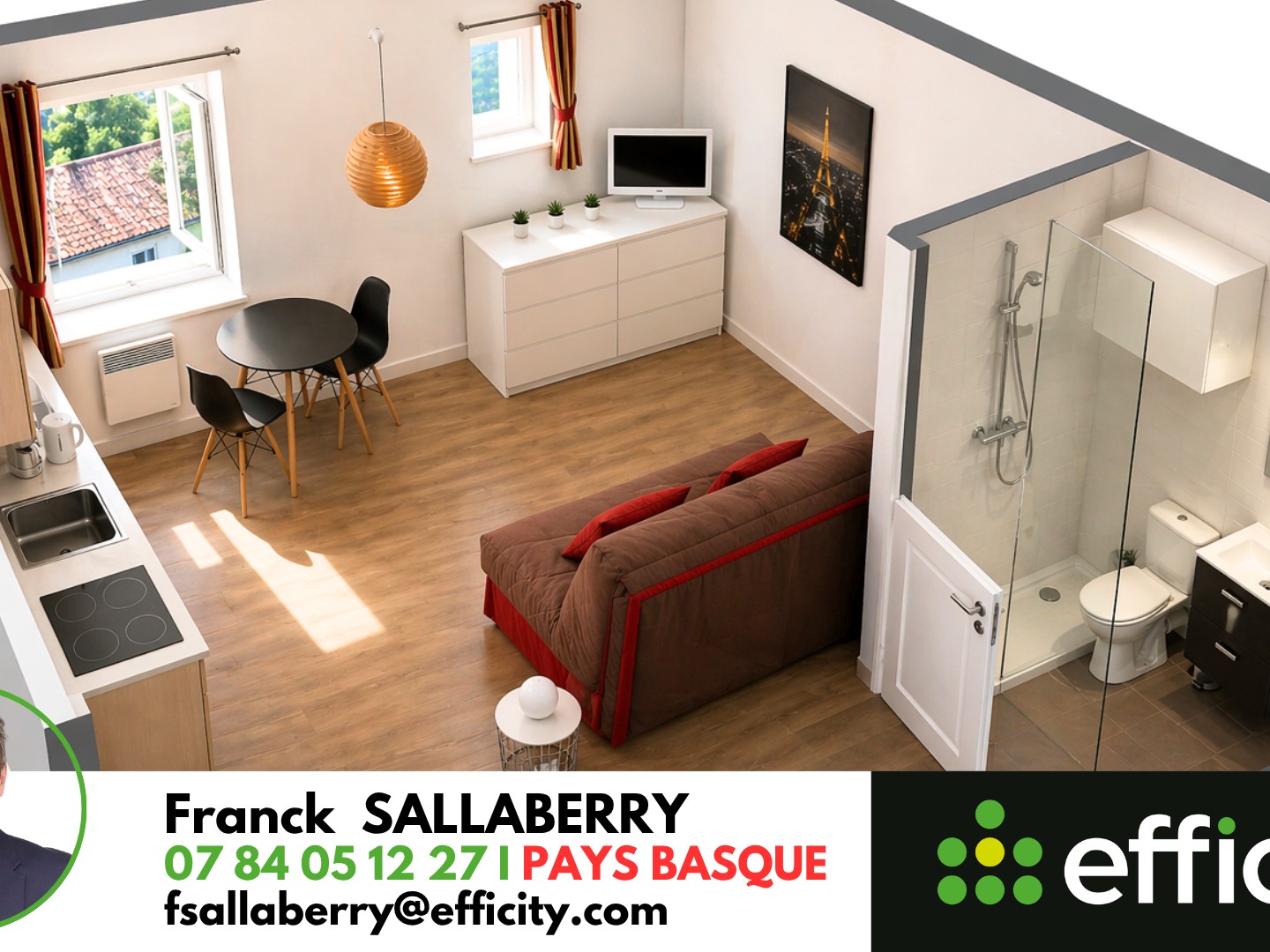 Appartement à vendre - 1 pièce - 20m2 - Biarritz (64200)