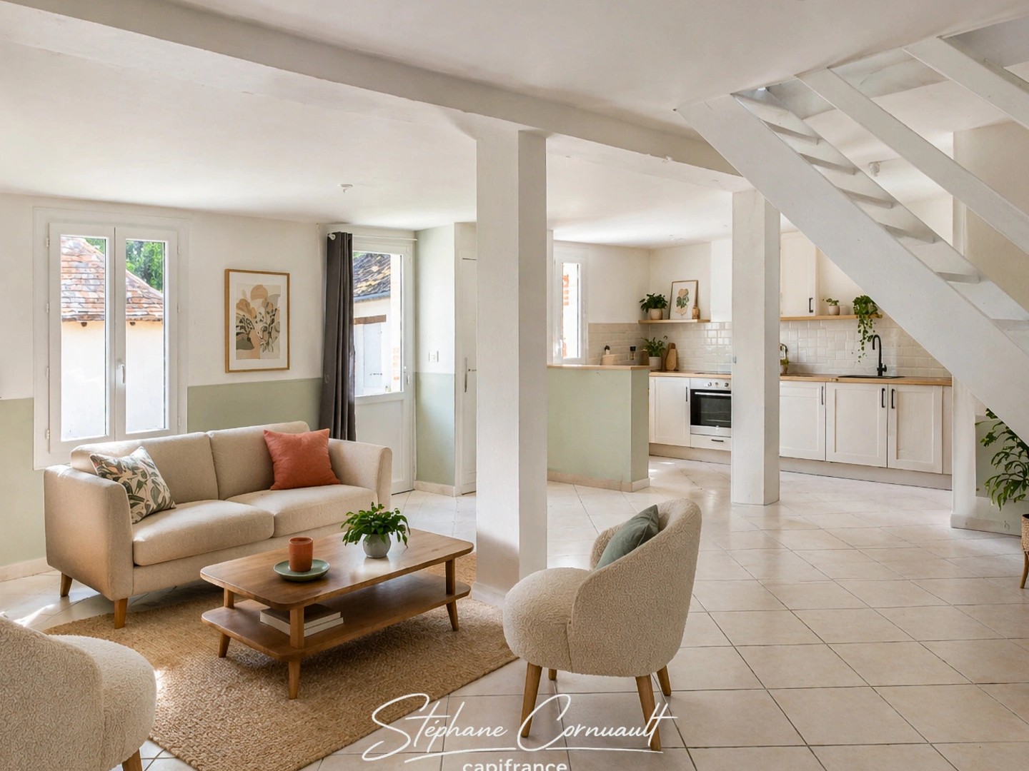 Maison à vendre - 3 pièces - 62m2 - Saint-Martial-D'a... (24700)