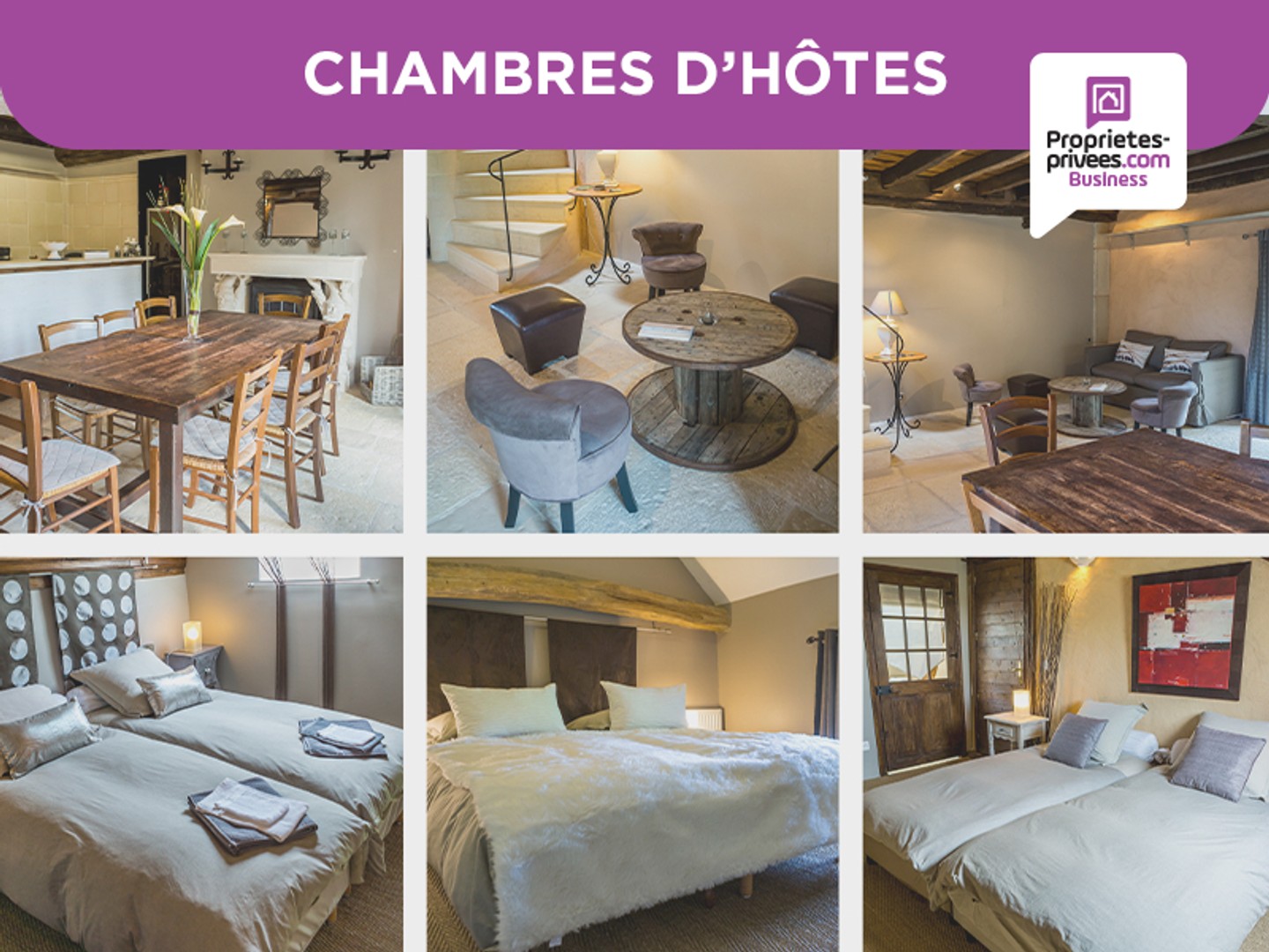 Propriété de loisirs avec 1 maison principale, 2 chalets, 1 mobil-home, piscine, jacuzzi, Sauna, sur terrain de plus de 3 400 m2