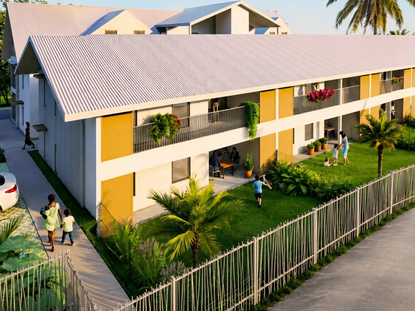 Appartement à vendre - 2 pièces - 41m2 - Baie-Mahault (97122)