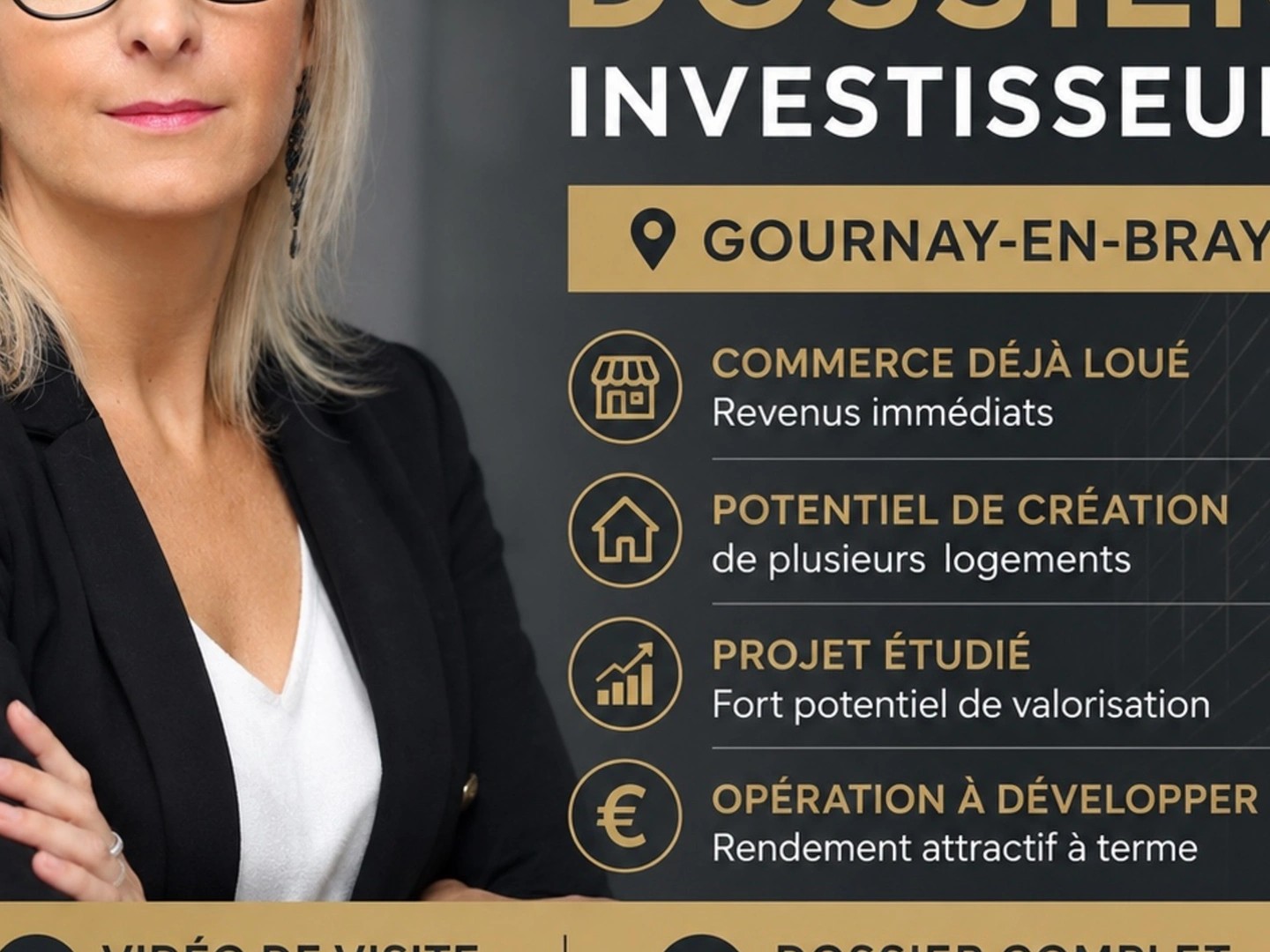 Immeuble à vendre - 8 pièces - 200m2 - Gournay-En-Bray (76220)