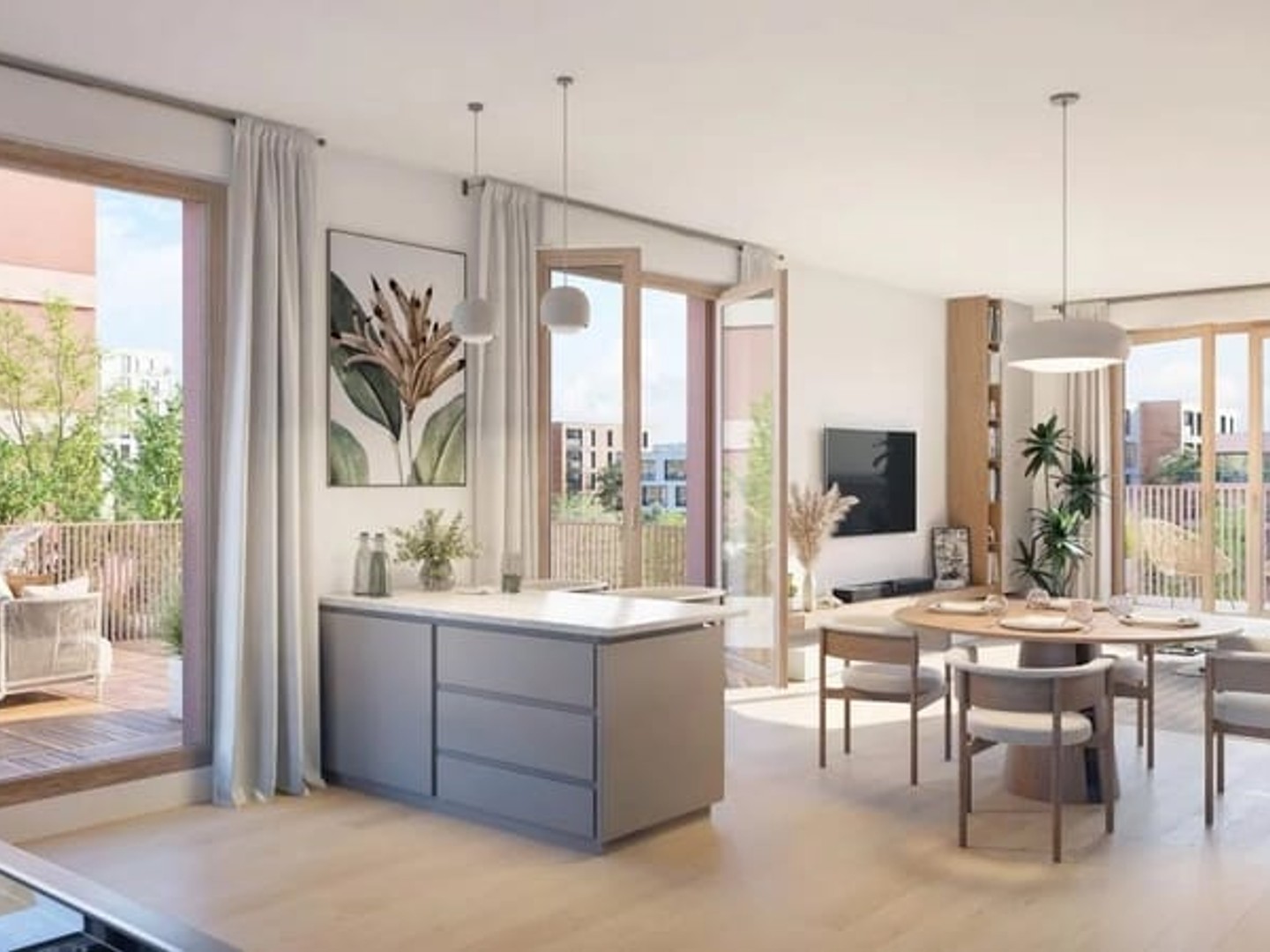 Bel appartement lumineux de 3 pièces à Noisy-le-Grand