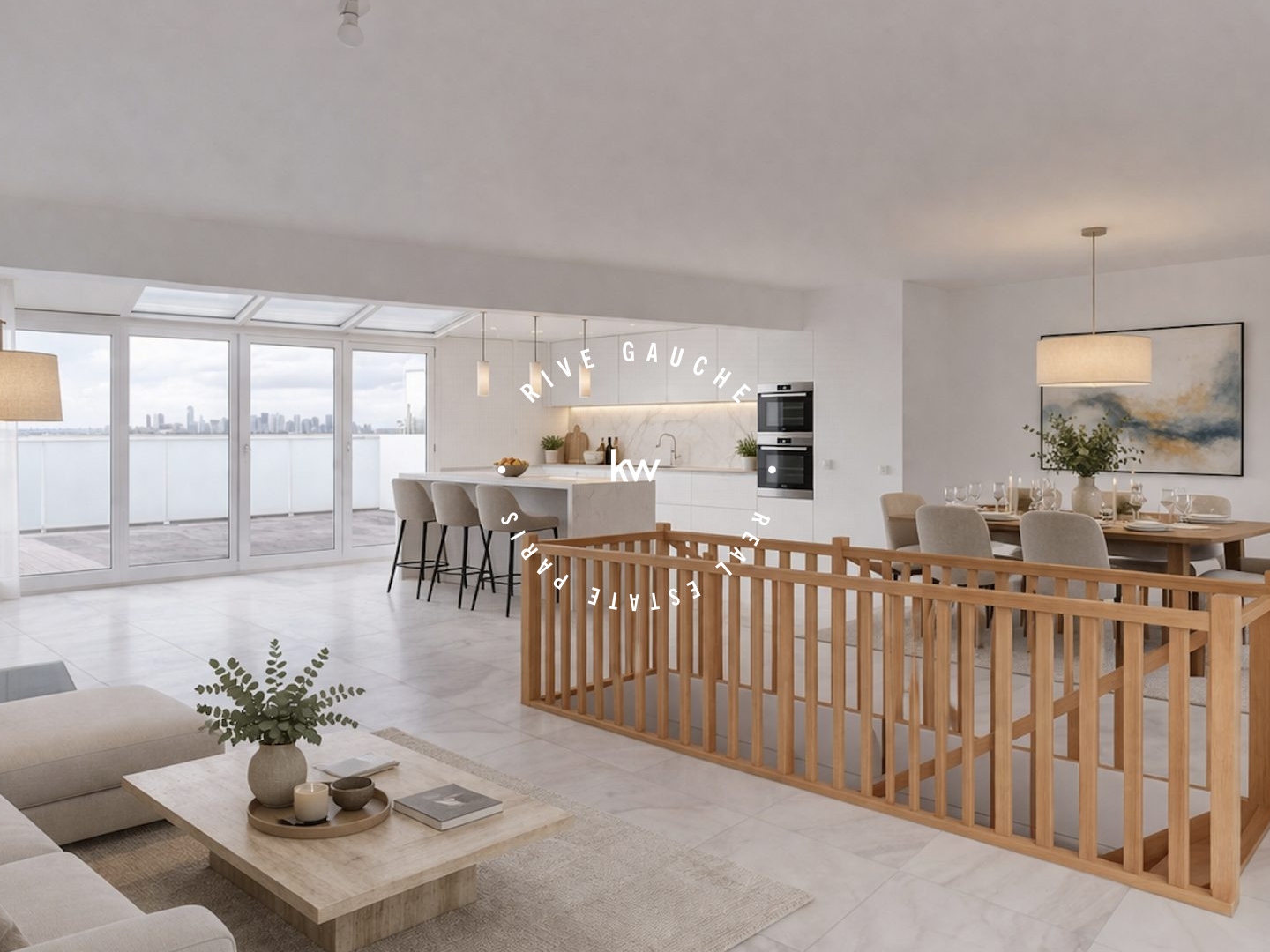A vendre à Issy les Moulineaux appartement de 164m2 et 58m2 de terrasses
