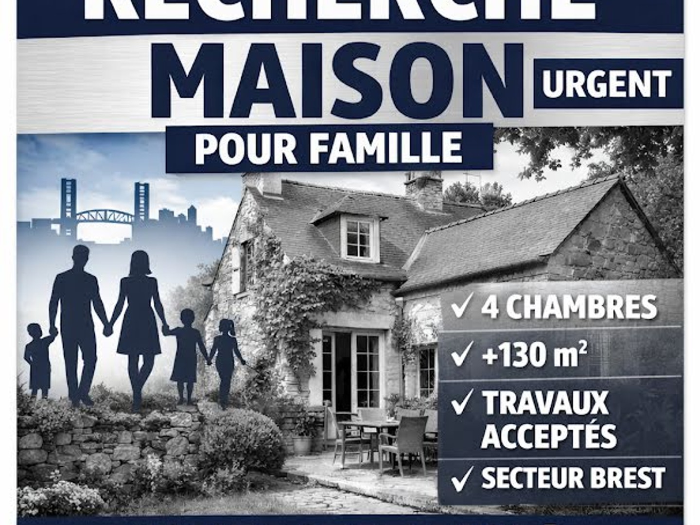 Maison à vendre - 5 pièces - Brest (29200)