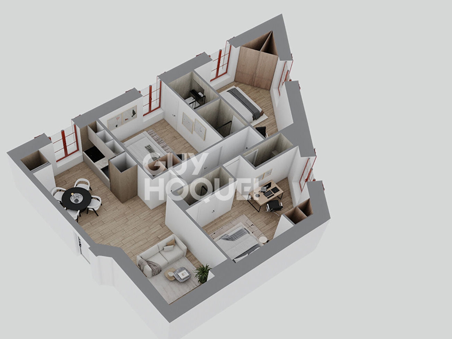 Appartement à vendre - 4 pièces - 75m2 - Lyon 3e (69003)
