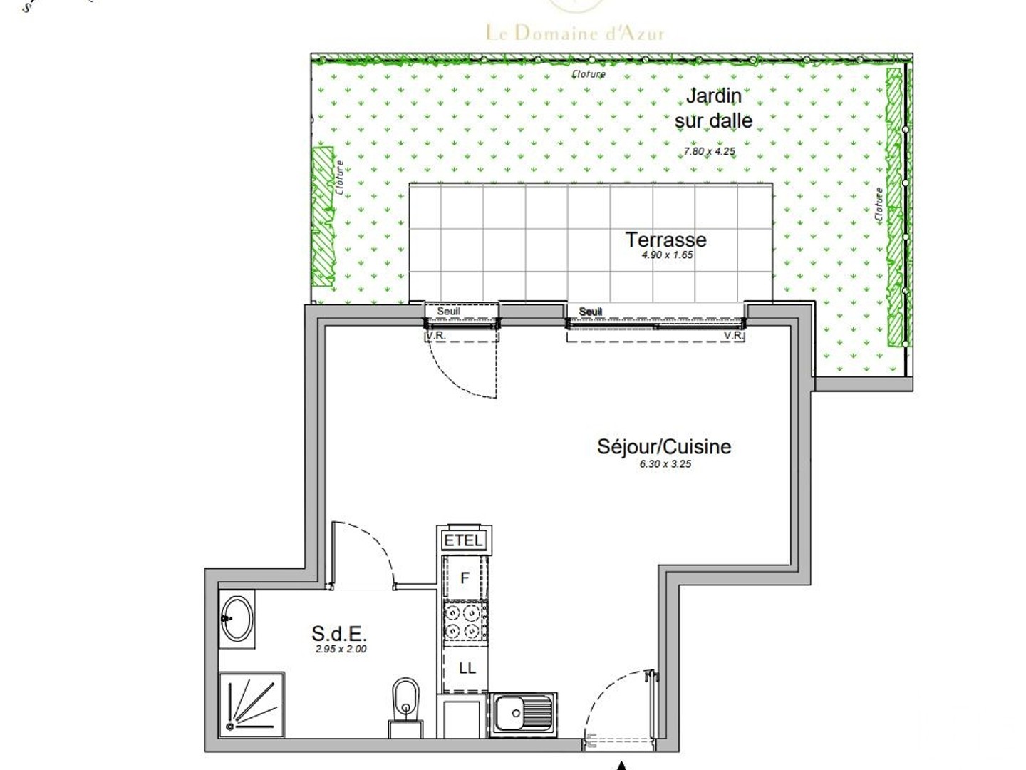 Appartement à vendre - 1 pièce - 32m2 - Saint-Laurent-Du-Var (06700)