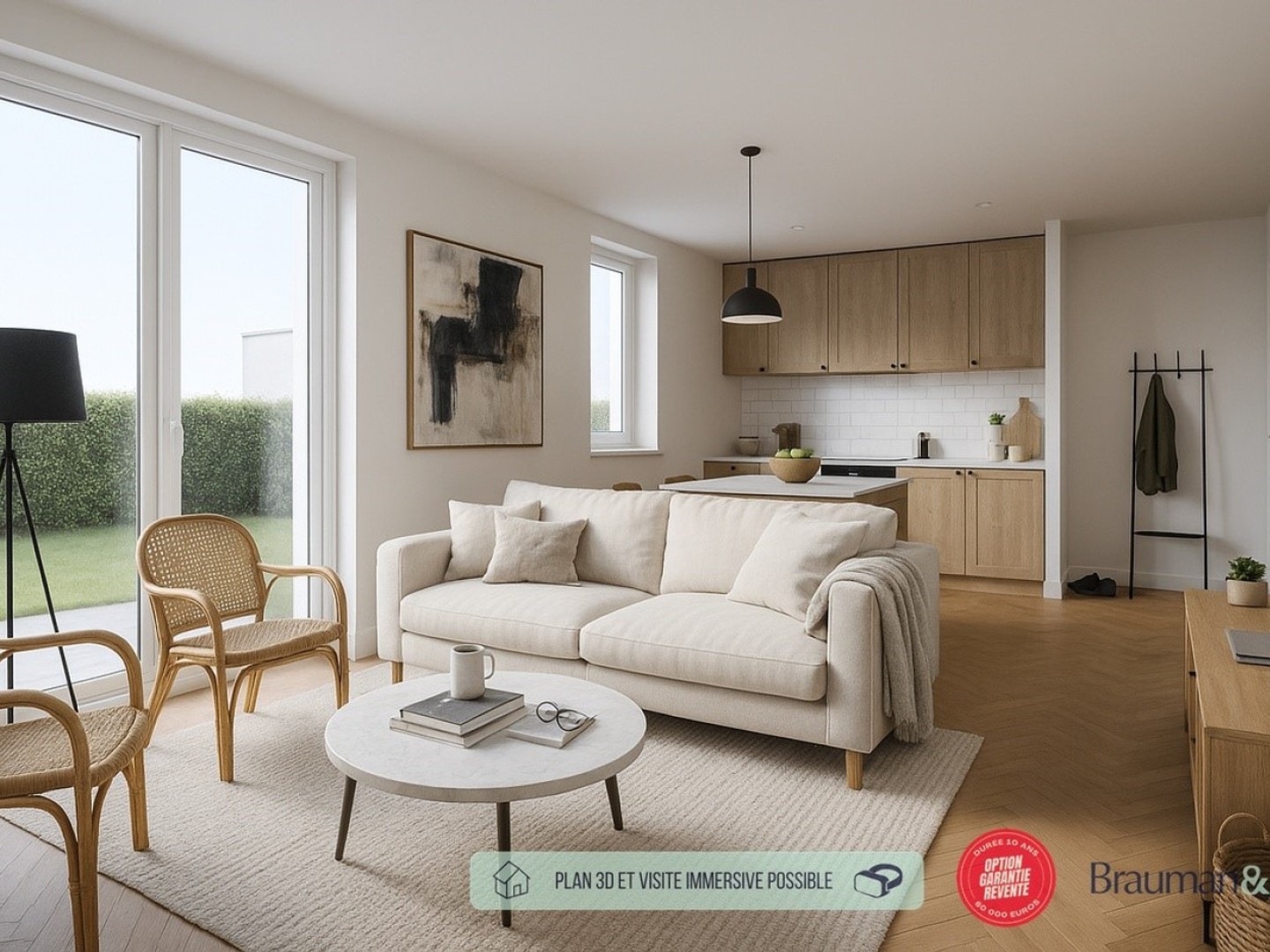 4 PIÈCES de 105m² offrant 163m² de surface privative + PKG(s)