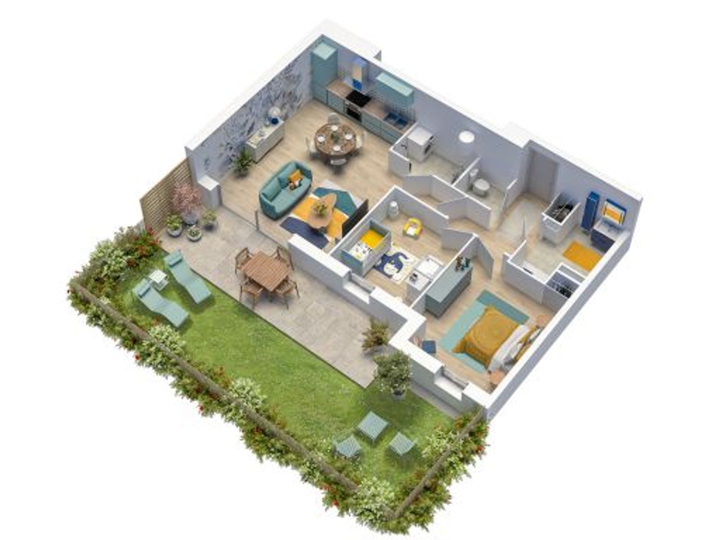 Appartement à vendre - 2 pièces - 41m2 - Caudan (56850)