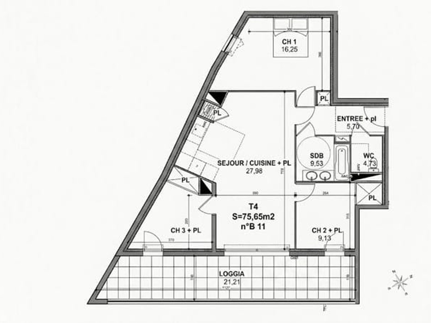 Appartement à vendre - 4 pièces - 76m2 - Nîmes (30000)