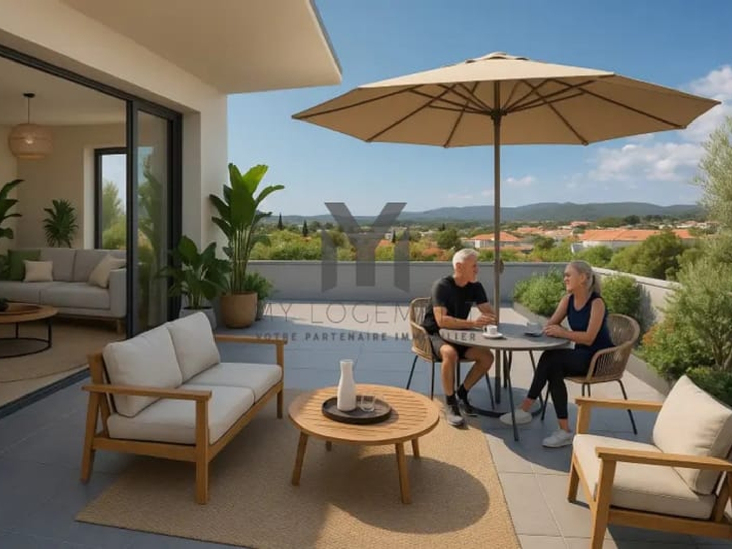 Grand Duplex au dernier étage avec grande terrasse