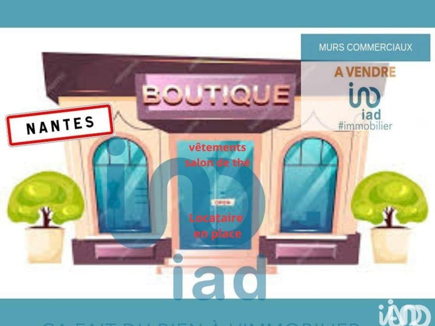 Magasin à vendre - 34m2 - Nantes (44000)