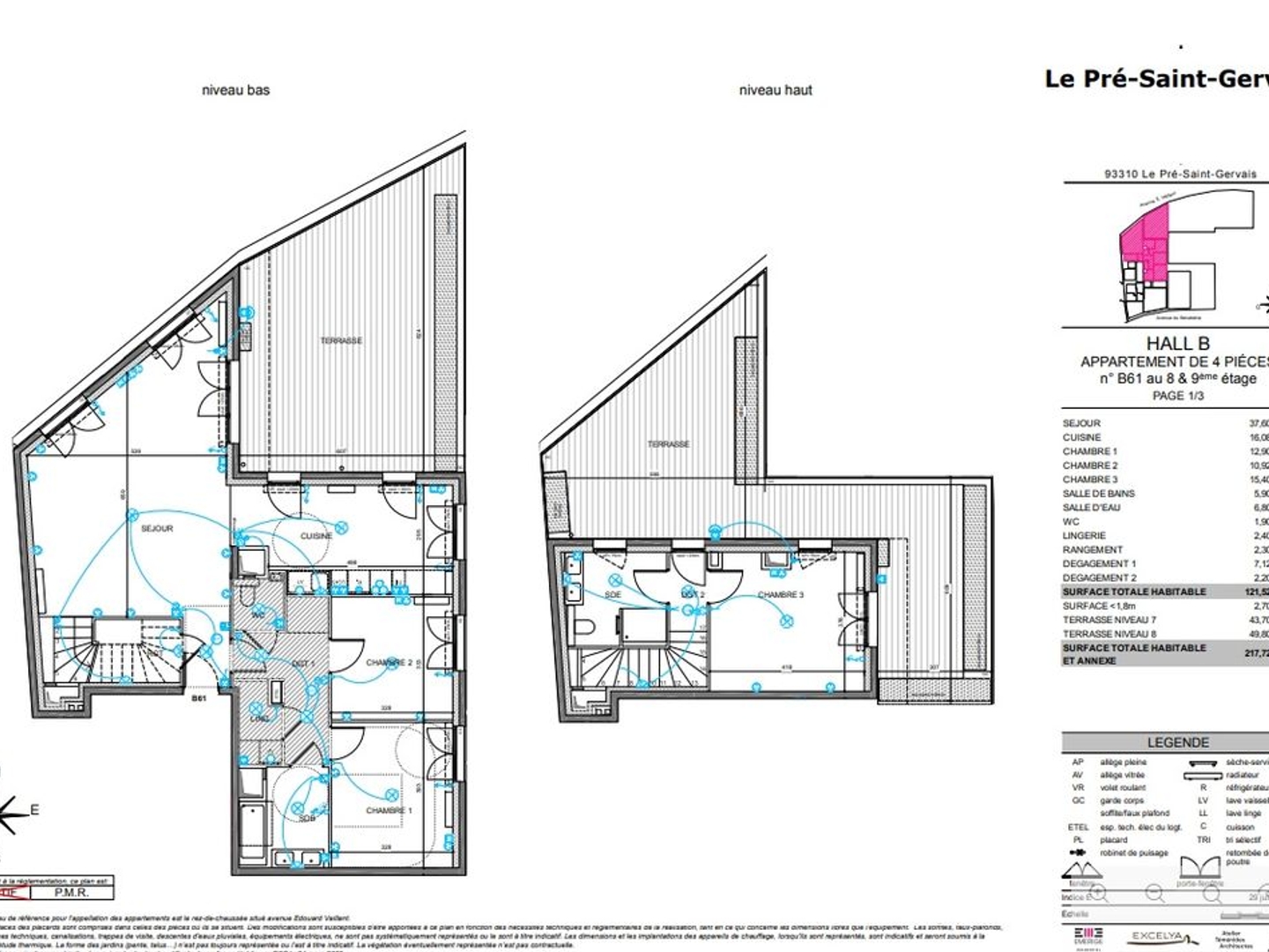 Appartement 4 pièces 121 m²