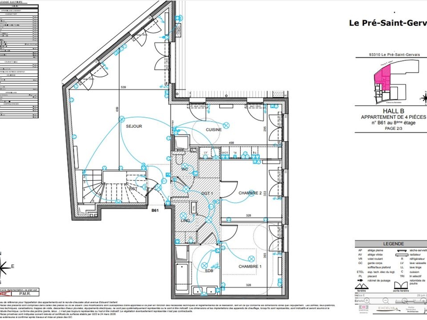 Appartement à vendre - 4 pièces - 121m2 - Le Pré-Saint-Gervais (93310)