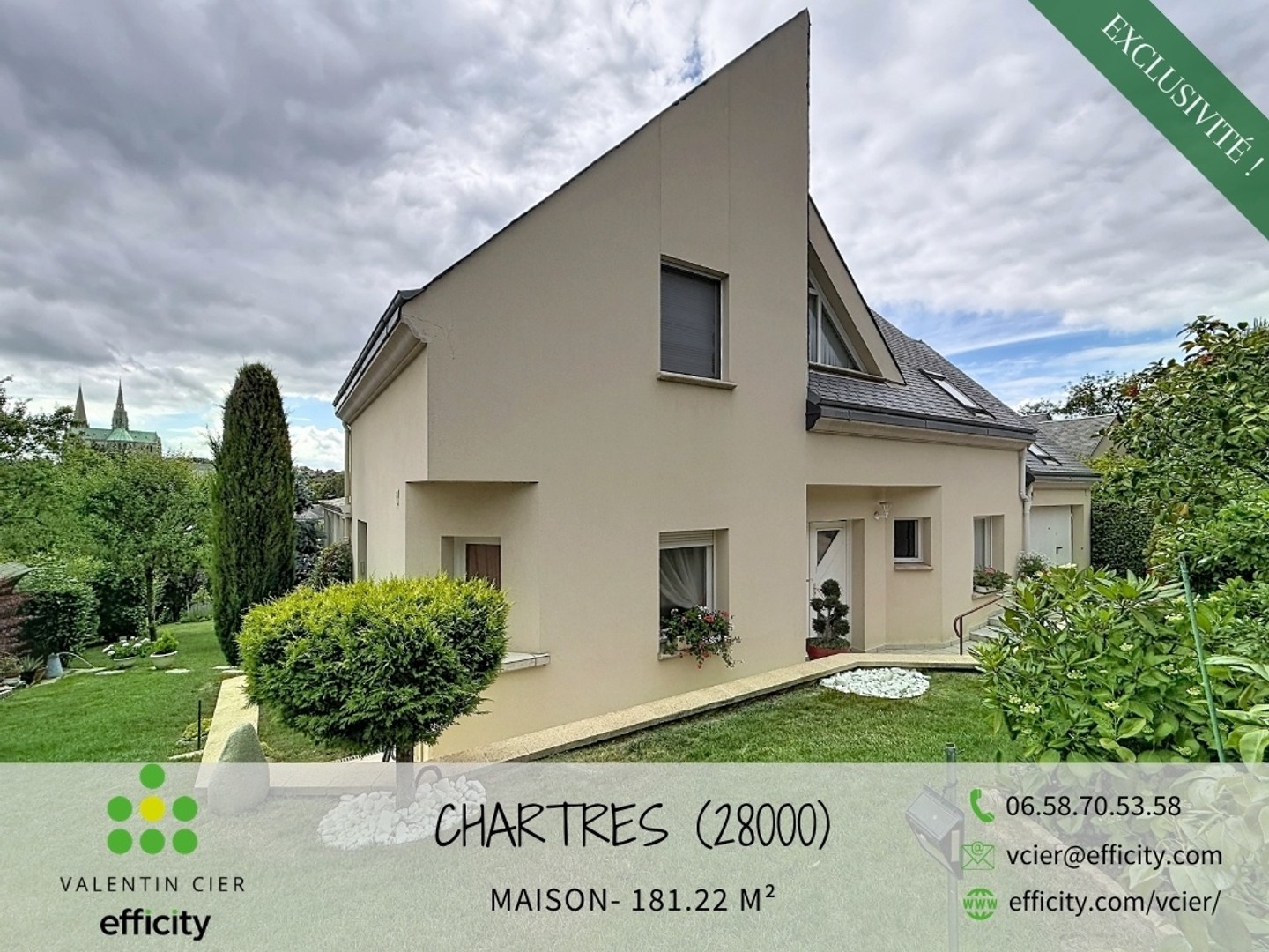 Maison à vendre - 6 pièces - 181m2 - Chartres (28000)