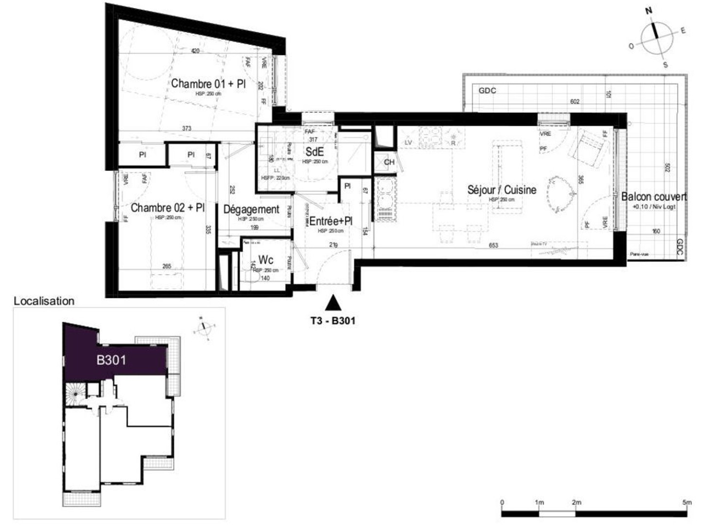Appartement à vendre - 3 pièces - 62m2 - Rennes (35000)