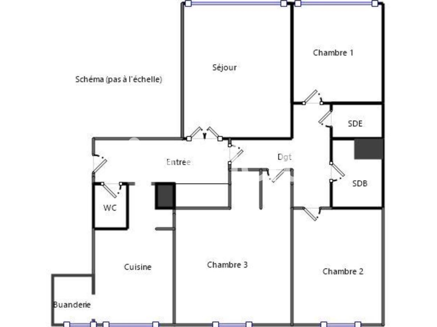 Appartement à vendre - 4 pièces - 88m2 - Asnières-Sur-Seine (92600)