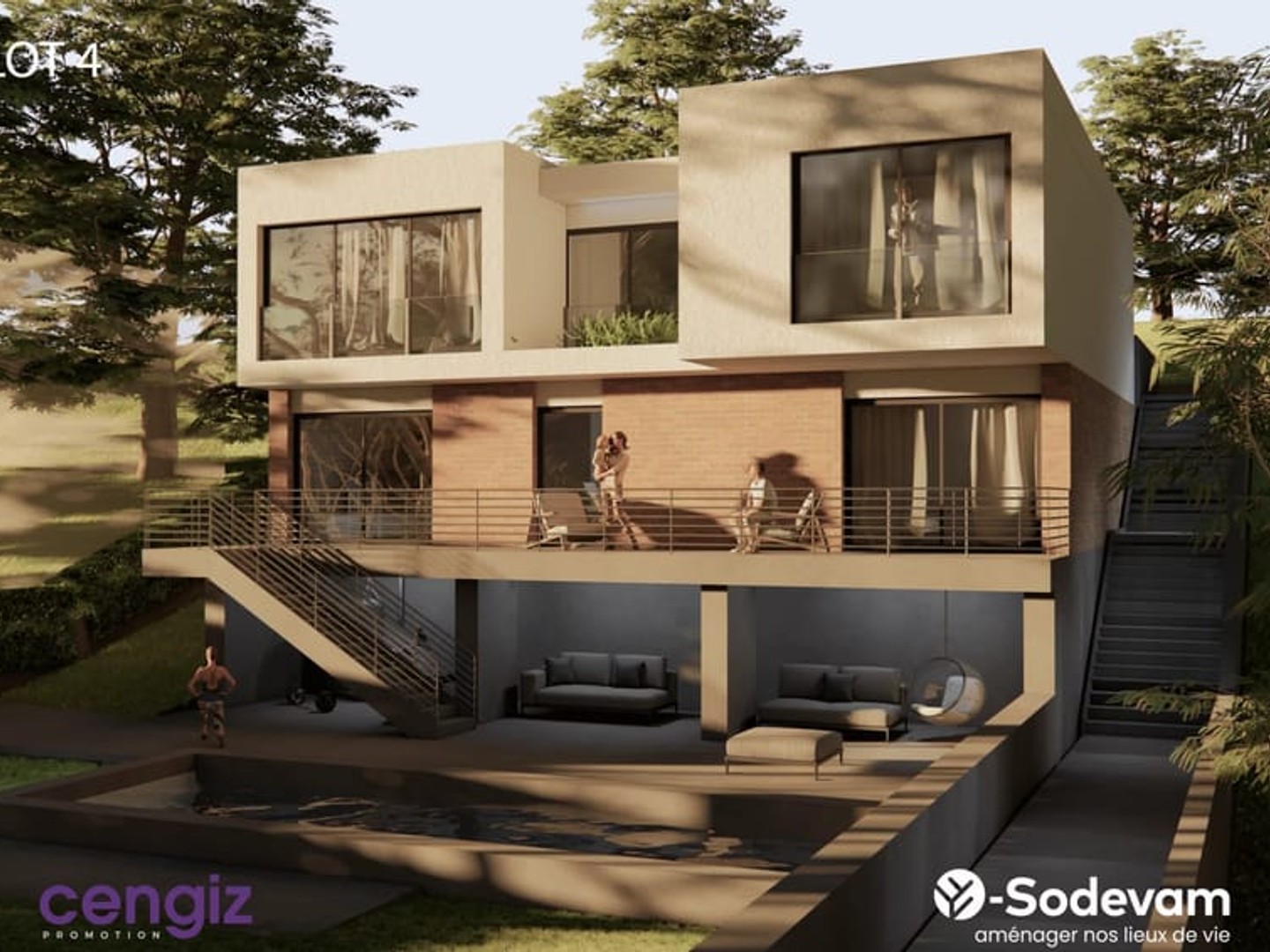 Maison 4 de 161m2 - Arboretum - 740 000EUR