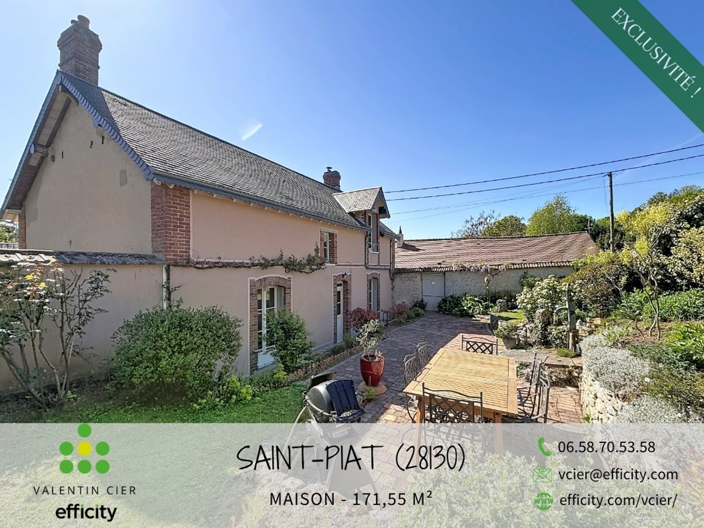 Maison à vendre - 7 pièces - 172m2 - Saint-Piat (28130)