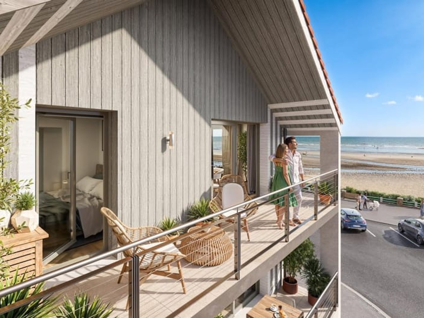 'L'OREE DE LA BAIE -Appartement RDC T2 Cabine NEUF à CAYEUX-sur-MER-Frais de notaire offerts jusqu'au 31/03/2