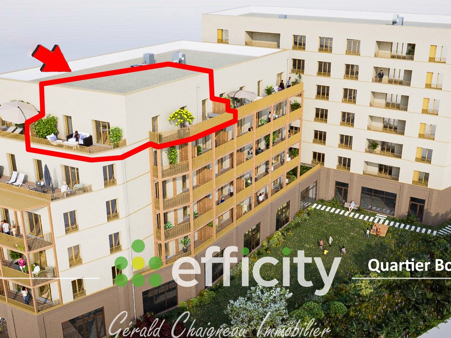 Appartement à vendre - 3 pièces - 61m2 - Nantes (44300)