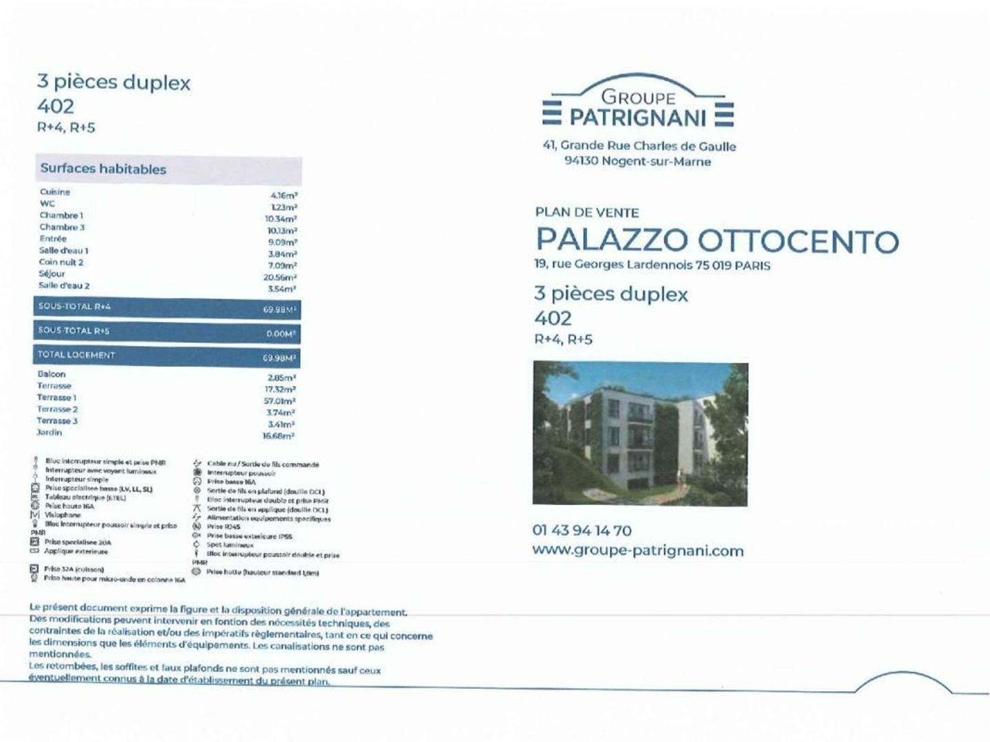 Vends t3 - 70 m² - Paris