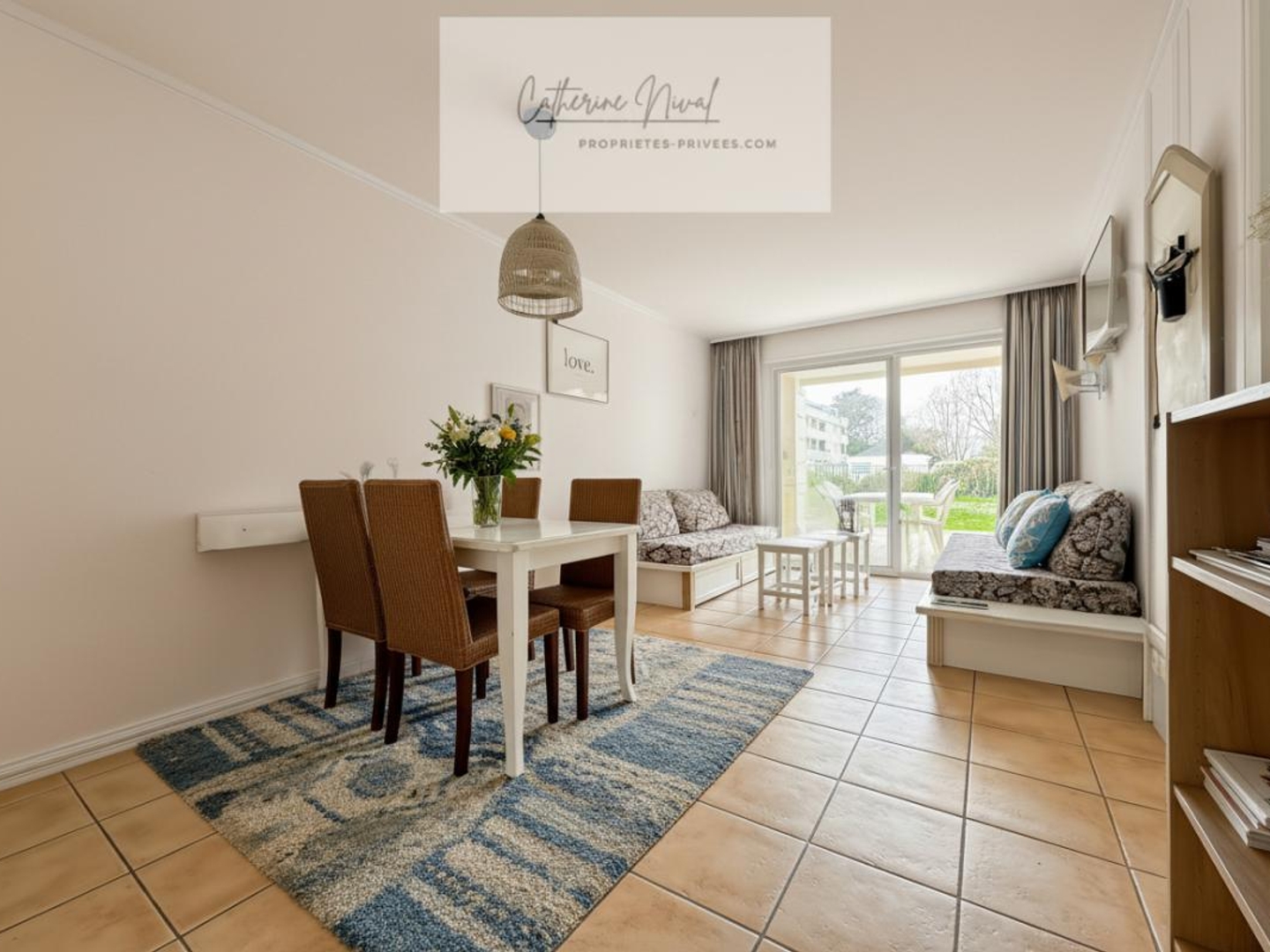 La Baule . Appartement 2 pièces, terrasse 25 m², résidence sécurisée avec piscines