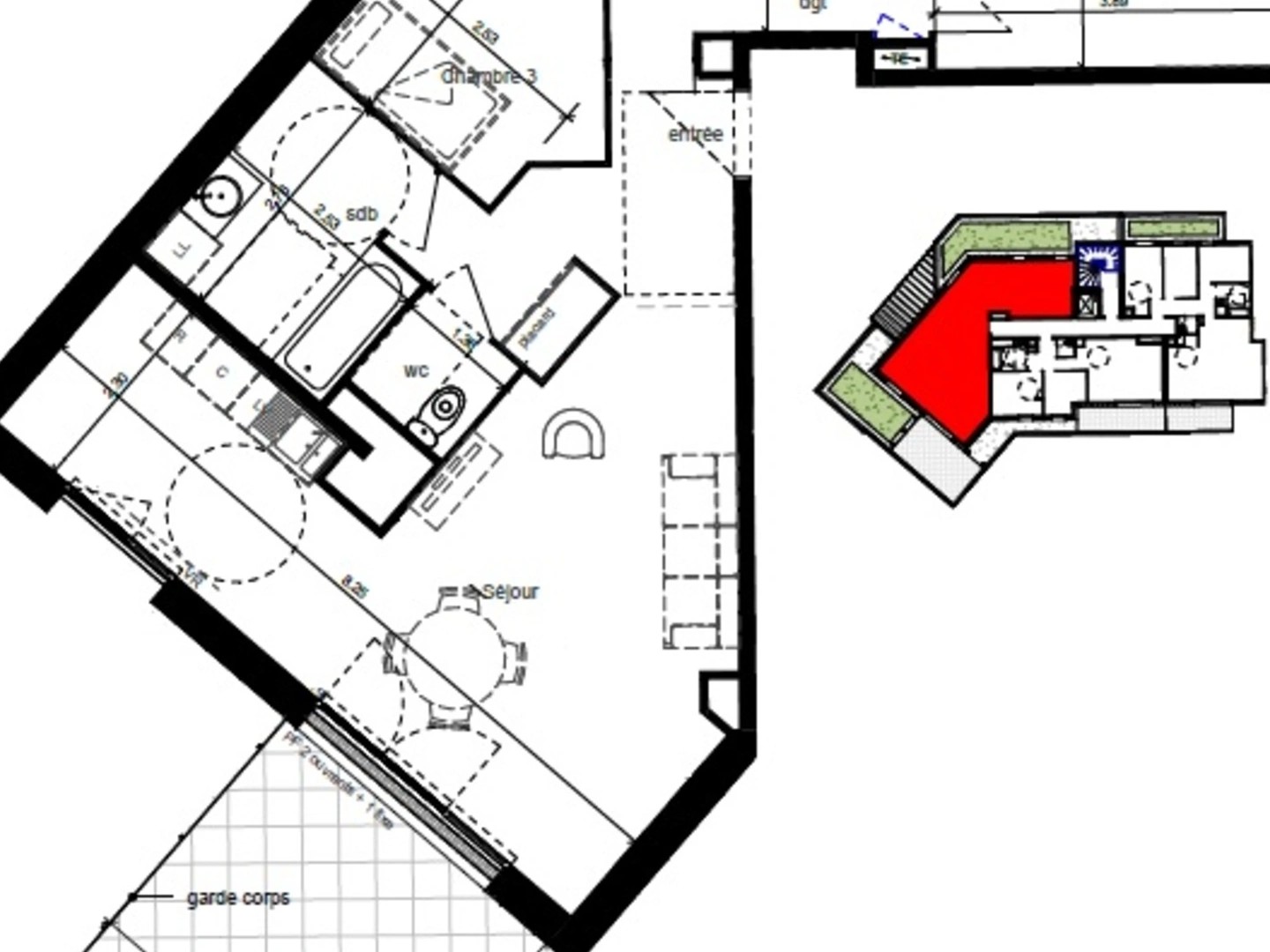 Appartement à vendre - 4 pièces - 82m2 - Sotteville-Lès-Rouen (76300)