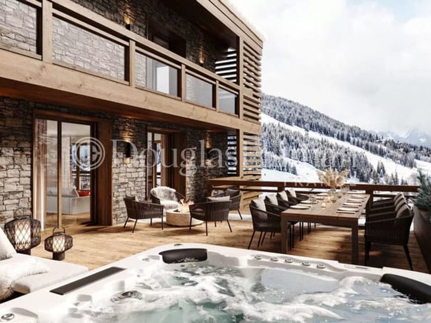 COURCHEVEL - Huit lodges 3 chambres et cabine