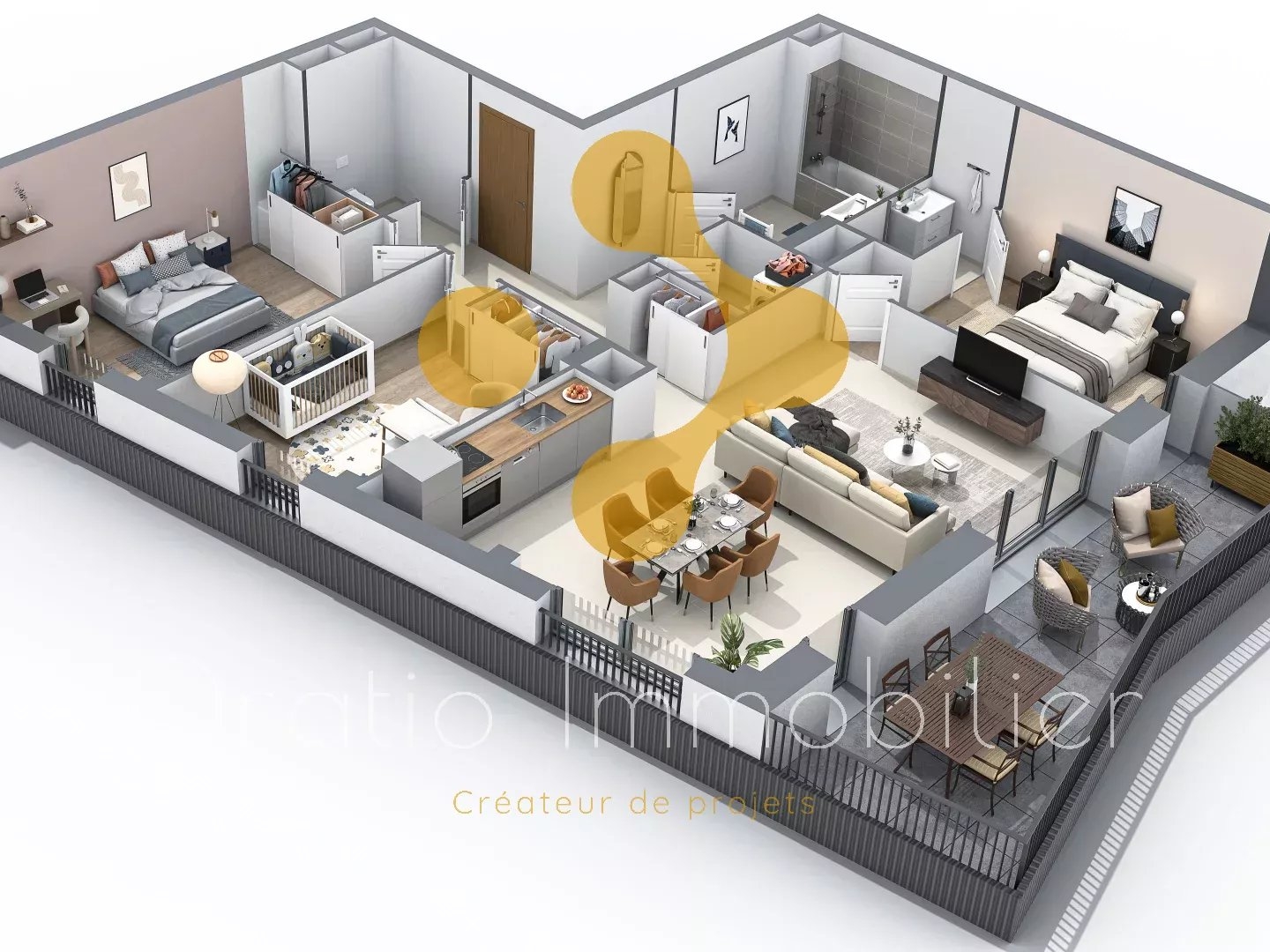 Appartement à vendre - 4 pièces - 91m2 - Annecy (74000)