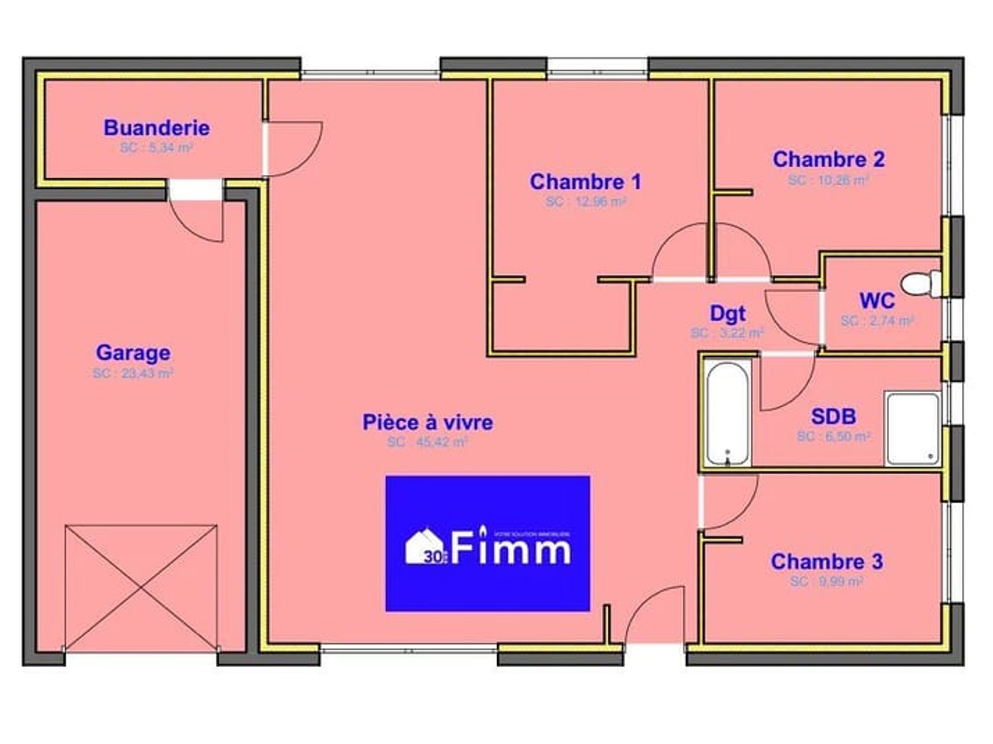 Maison à vendre - 4 pièces - 97m2 - Félines (07340)