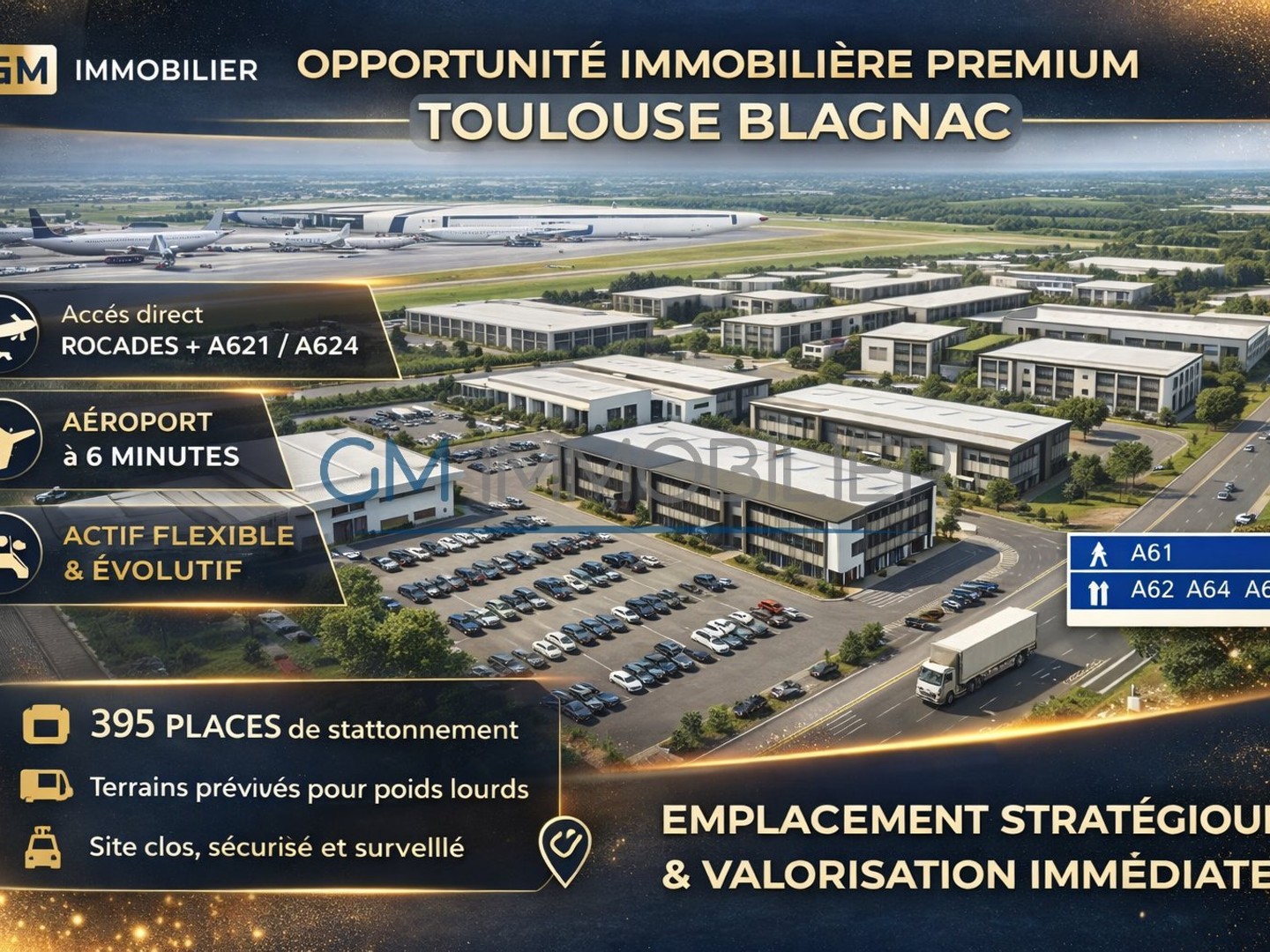 Ensemble Immobilier Stratégique à Toulouse-Blagnac