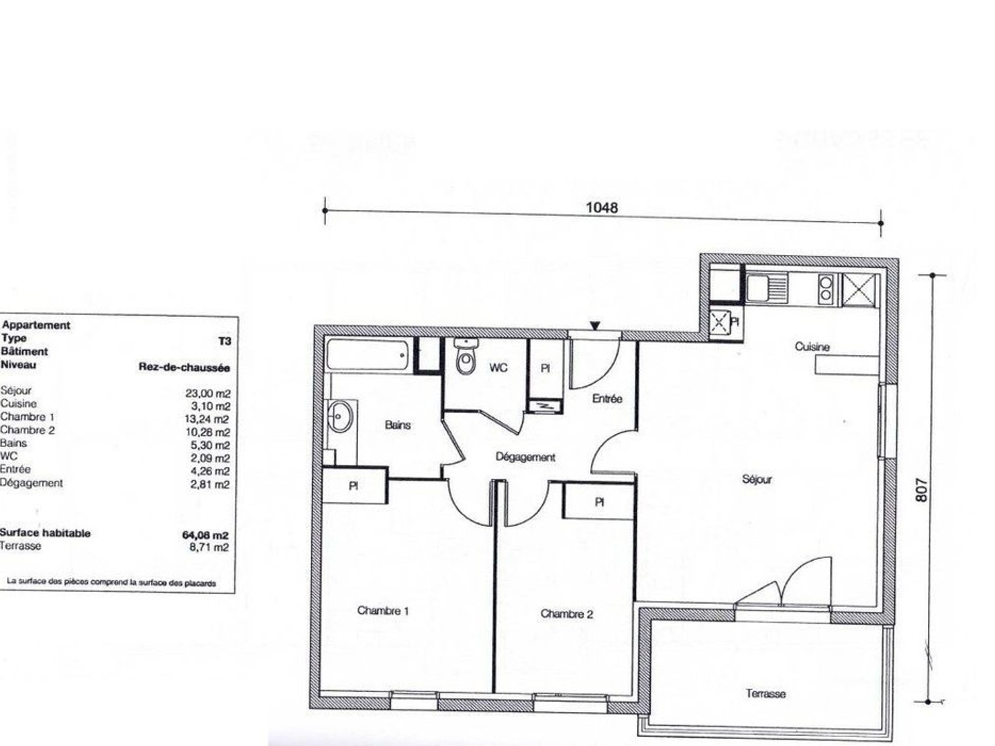 Appartement à vendre - 3 pièces - 64m2 - Saint-Herblain (44800)