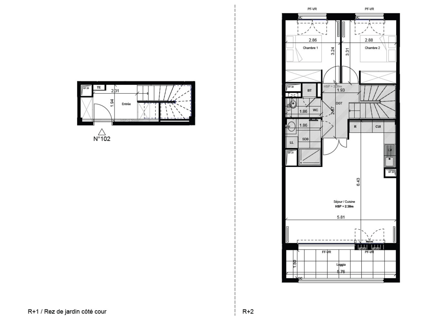 Appartement à vendre - 3 pièces - 66m2 - Saint-Germain-En-... (78100)