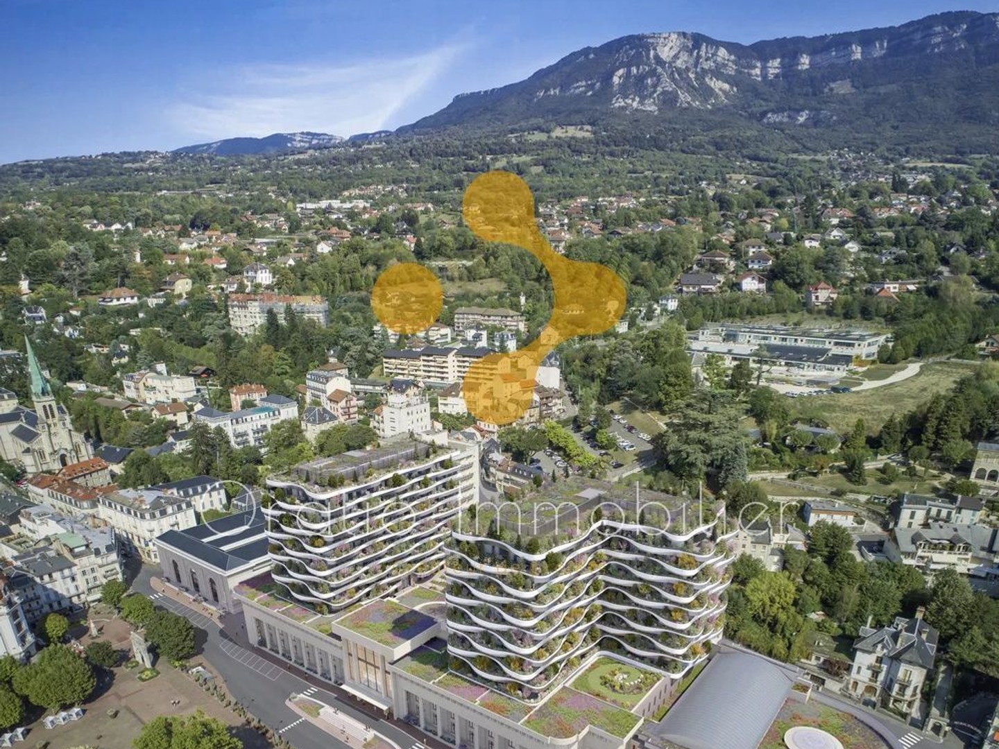 Appartement à vendre - 3 pièces - 71m2 - Aix-Les-Bains (73100)
