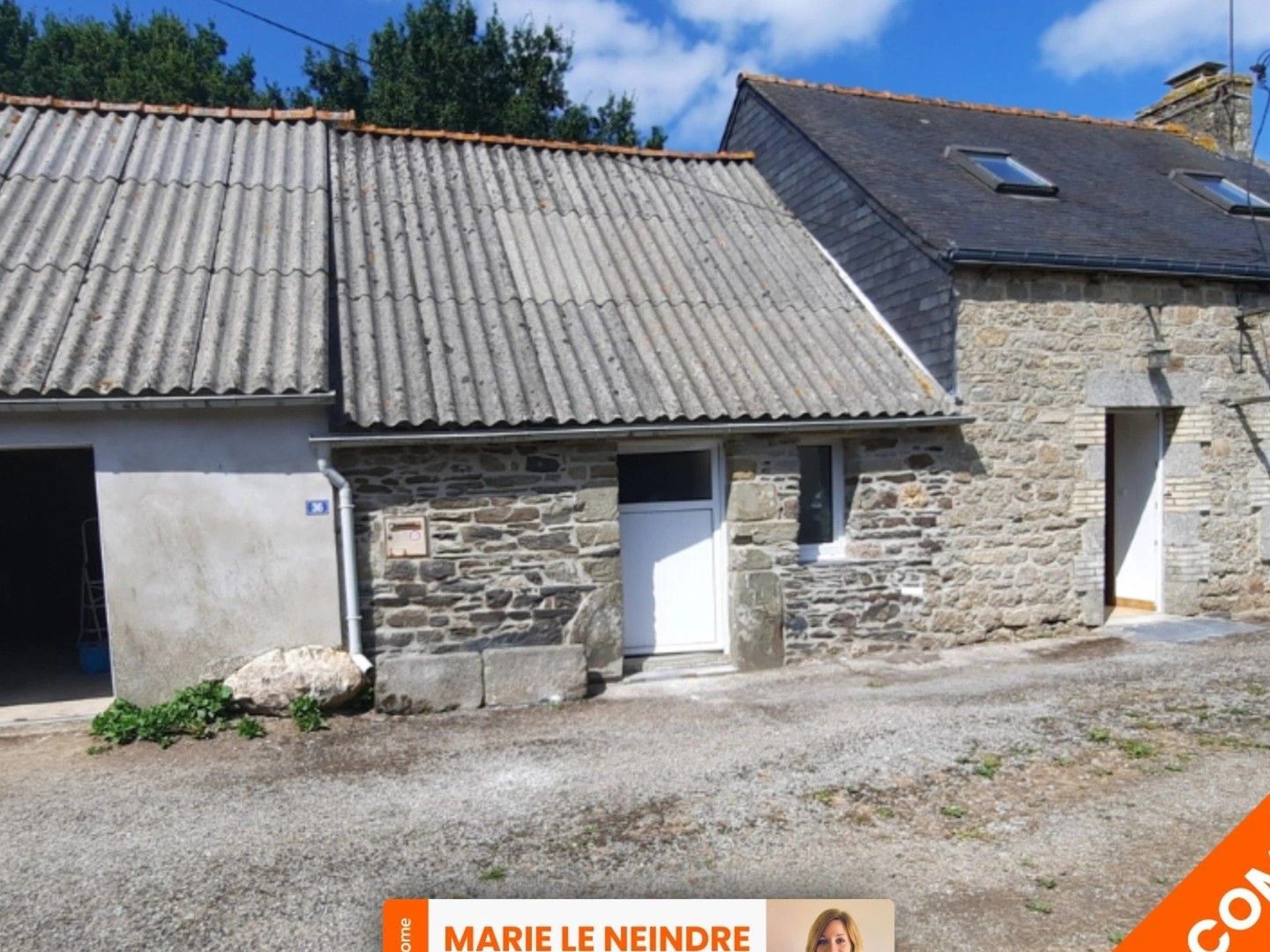 Maison à vendre - 4 pièces - 57m2 - Plounévez-Quintin (22110)