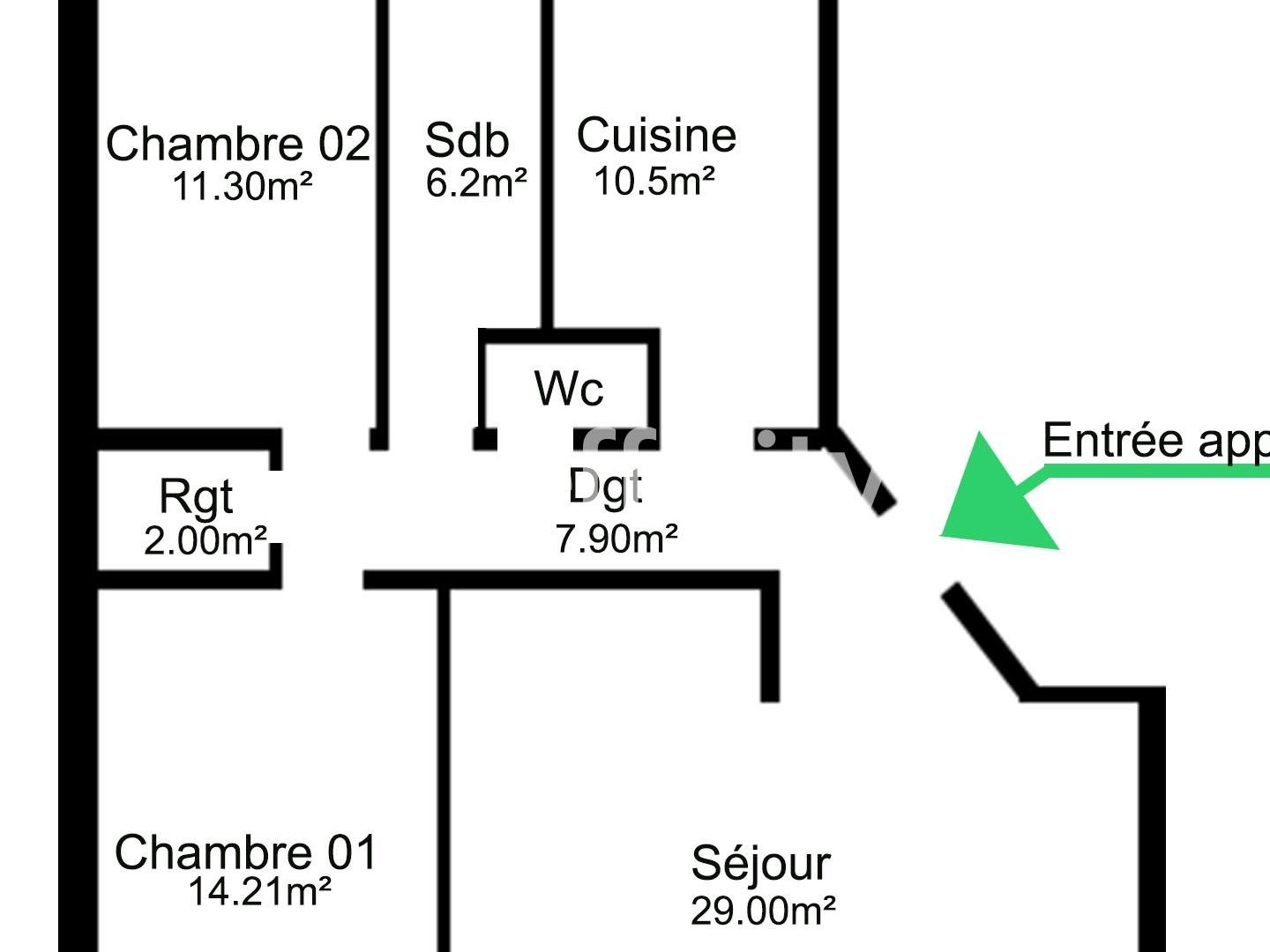Appartement à vendre - 3 pièces - 86m2 - Châtenay-Malabry (92290)
