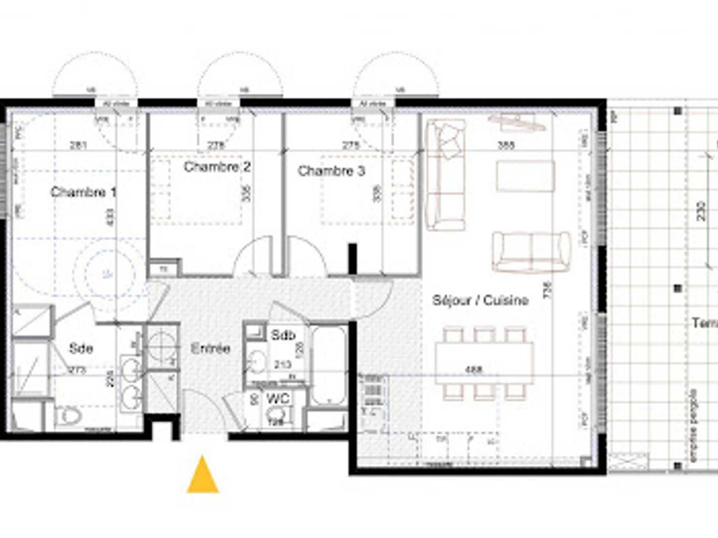 Appartement 4 pièces 78 m²