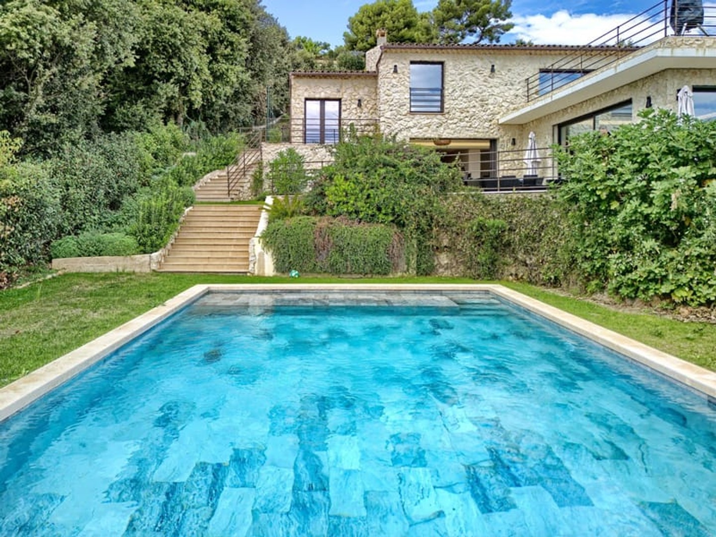 Vue mer panoramique à Saint Paul de Vence