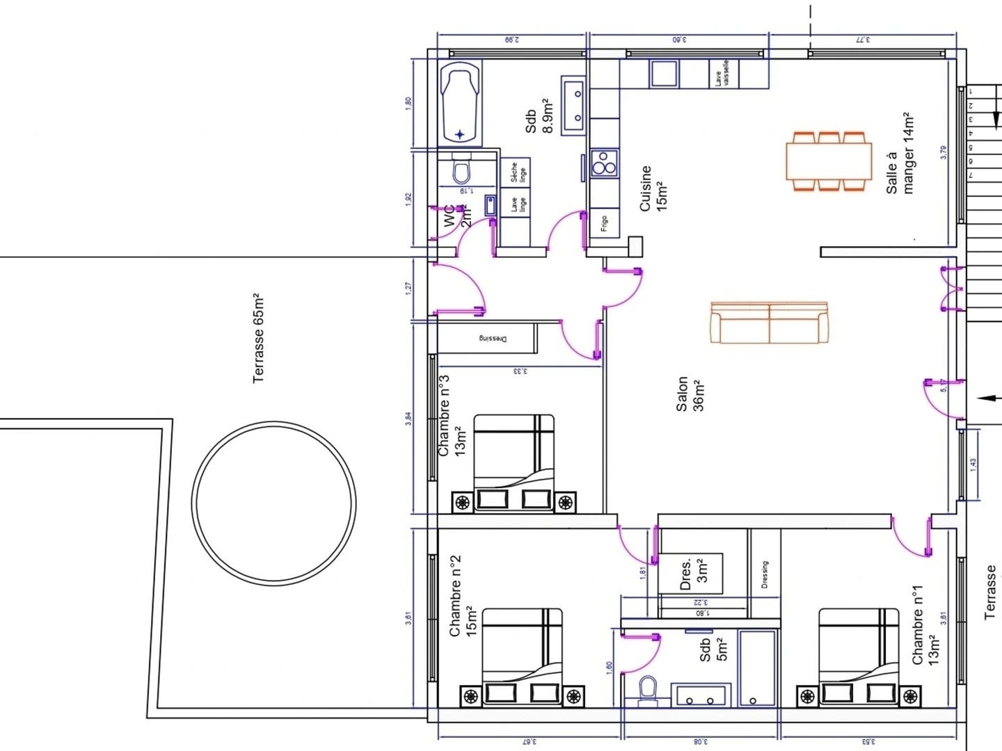 Appartement à vendre 4 pièces SAINT LAURENT DU VAR (06)