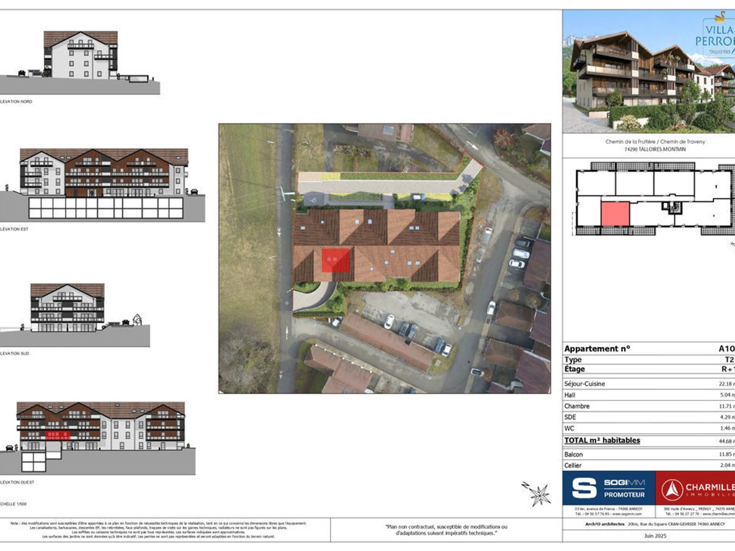 Appartement à vendre - 2 pièces - 45m2 - Talloires-Montmin (74290)