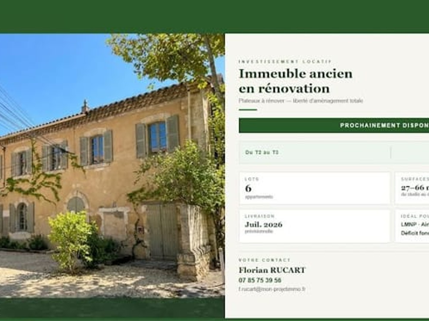 Immeuble à vendre - 4 pièces - 105m2 - Salon-De-Provence (13300)
