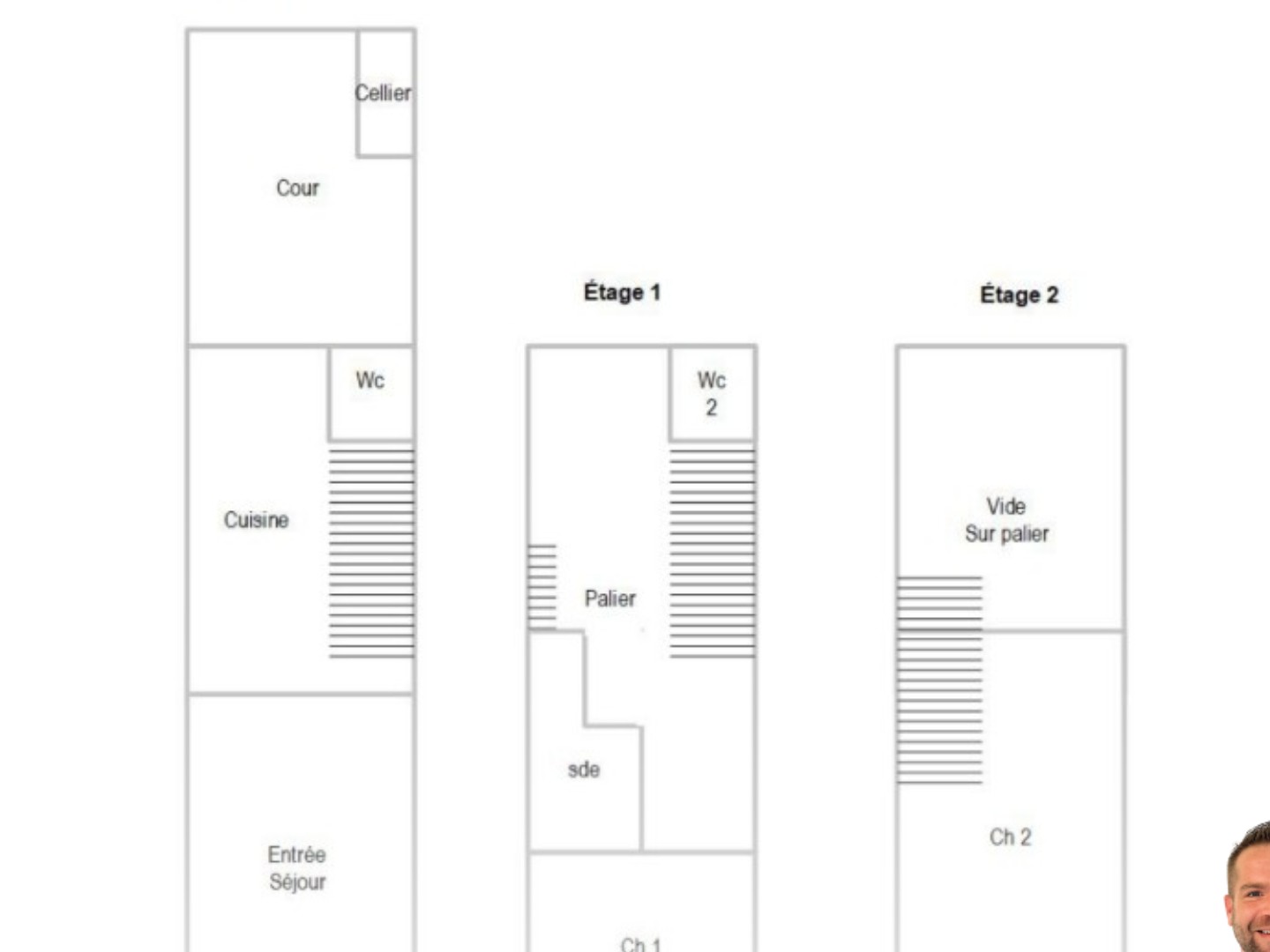 Maison à vendre - 2 pièces - 54m2 - Saujon (17600)