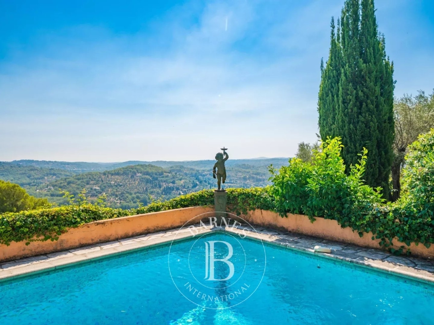 GRASSE - Saint-Christophe - Bastide de parfumeur vue panoramique mer - 5 chambres et bureau