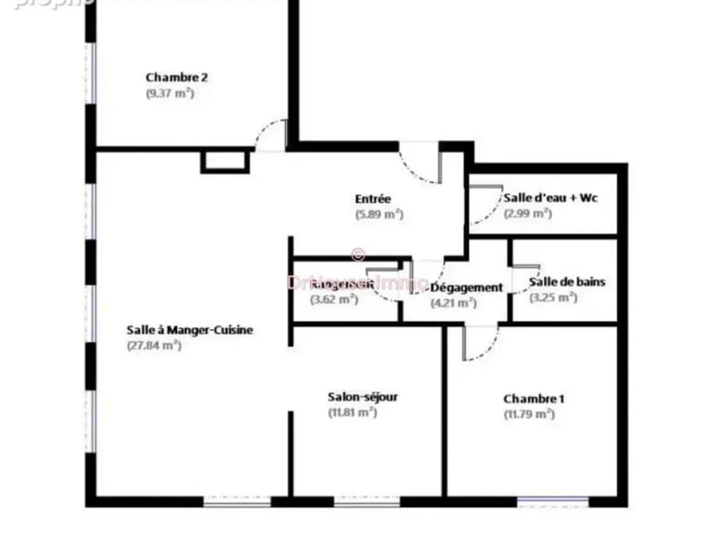 Appartement à vendre - 4 pièces - 82m2 - Paris 20e (75020)
