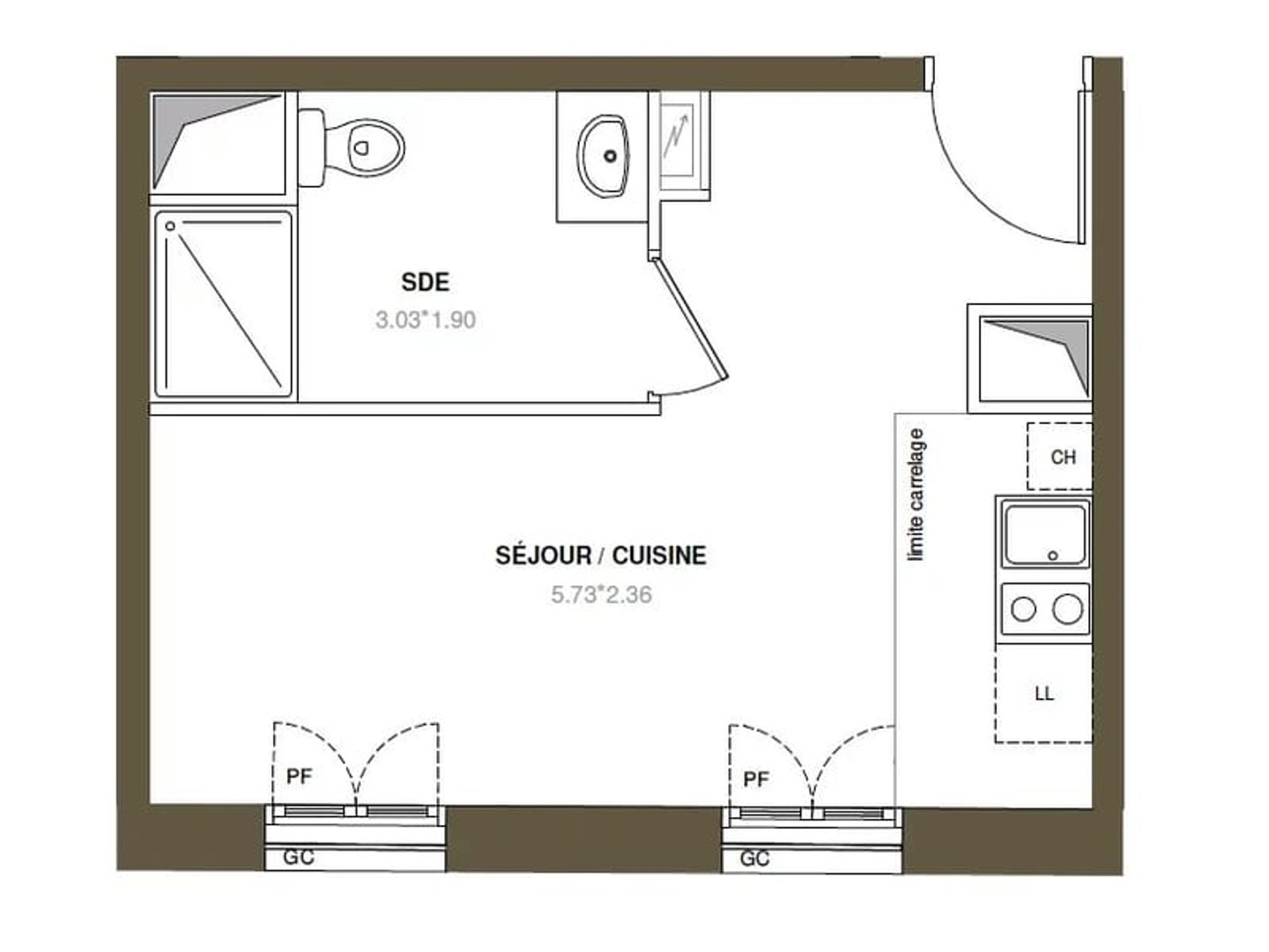 Appartement à vendre - 1 pièce - 23m2 - Puteaux (92800)