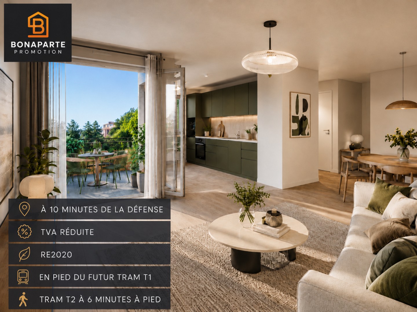 4 PIECES AVEC LOGGIA +PARKING A 10 MINUTES DE LA DEFENSE